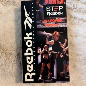 Reebok White and Red Fitness Video VHS